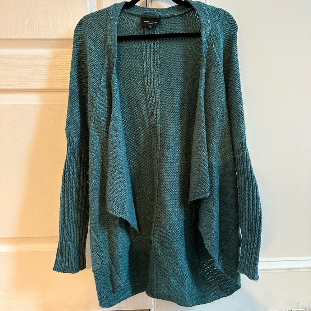 Teal cardigan